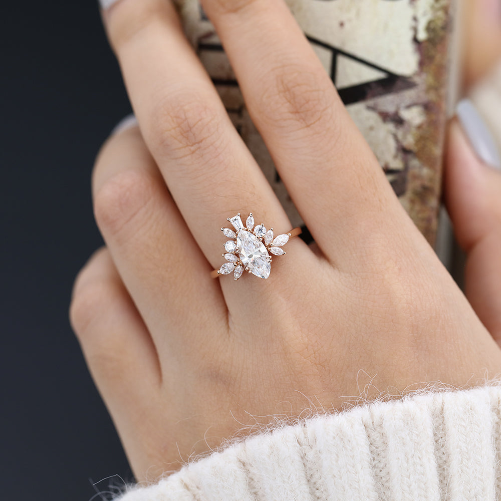 marquise-shaped-moissanite-cluster-engagement-ring-3