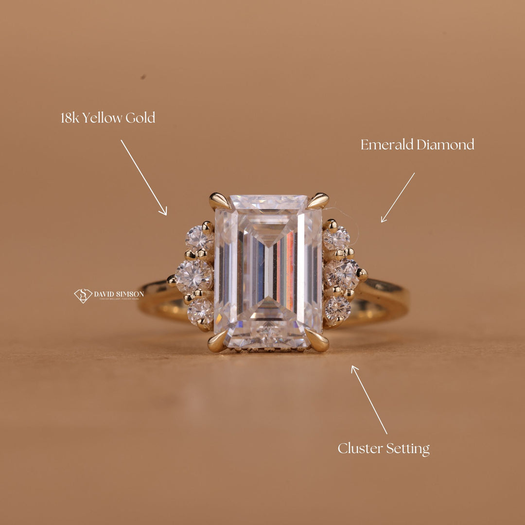 Rose Gold Moissanite Cluster
Platinum Emerald Cut Solitaire
Hidden Halo Emerald Moissanite
Multi-Stone Moissanite Band
Minimalist Emerald Cut Setting
Sterling Silver Cluster Ring
