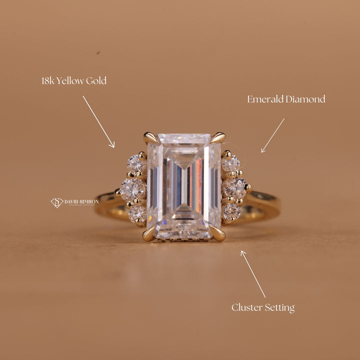 Rose Gold Moissanite Cluster
Platinum Emerald Cut Solitaire
Hidden Halo Emerald Moissanite
Multi-Stone Moissanite Band
Minimalist Emerald Cut Setting
Sterling Silver Cluster Ring

