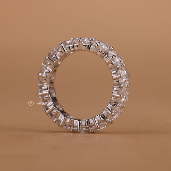 Rose Gold Asscher Moissanite
Platinum Full Eternity Band
Shared Prong Asscher Setting
Geometric Moissanite Wedding Ring
Minimalist Eternity Moissanite
Sterling Silver Asscher Band
