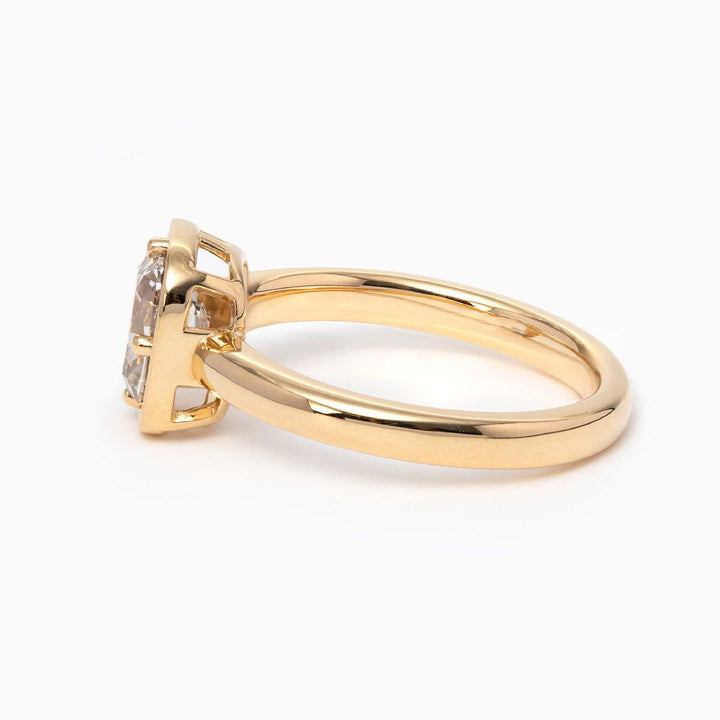 classic cushion solitaire, timeless engagement ring, historical diamond cut, luxury bridal jewelry, period style ring, cushion cut bridal, dainty basket setting,