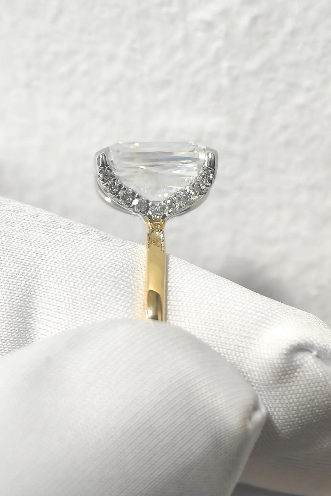 4.0CT Ashoka-Cut Diamond Reese Witherspoon Engagement Ring