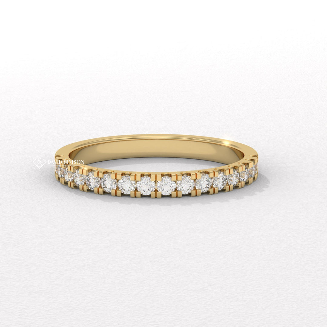 Half Eternity Ring
Moissanite Half Eternity
Round Cut Moissanite Ring
Stacking Ring