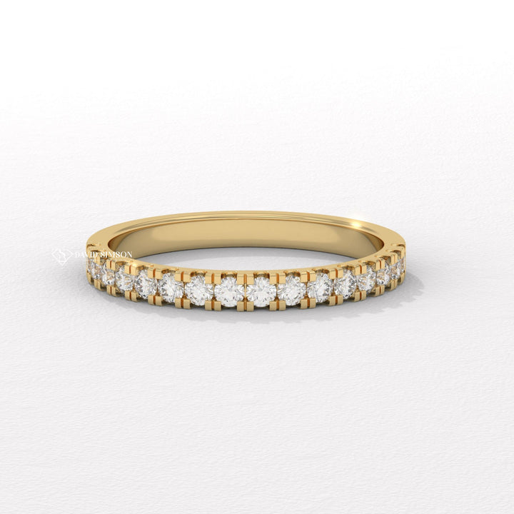 Half Eternity Ring
Moissanite Half Eternity
Round Cut Moissanite Ring
Stacking Ring