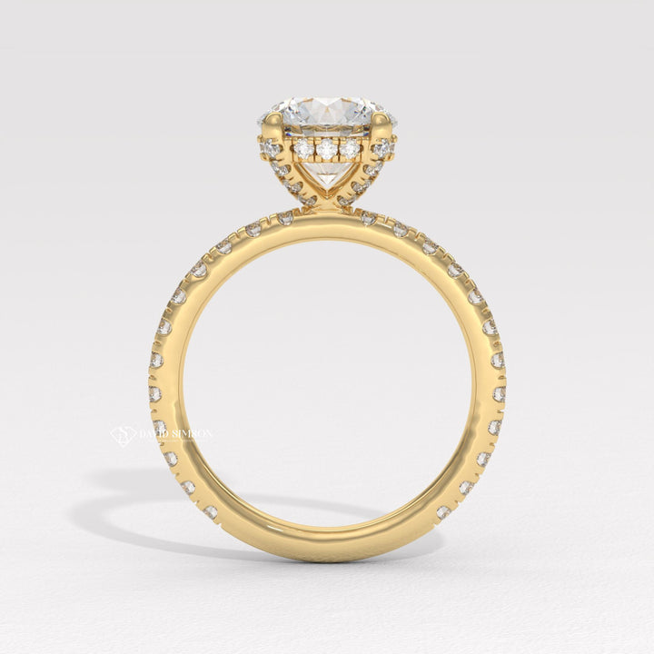 Pave ring price guide, Vintage pave diamond rings, Emerald cut pave engagement rings, 1 carat pave diamond ring price, 