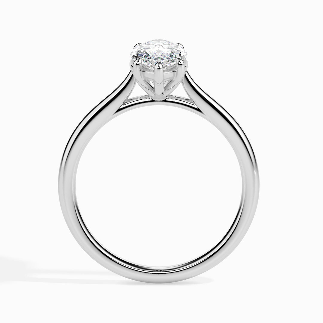1ct Marquise Shaped F- VS Lab Grown Diamond Solitaire Engagement Ring