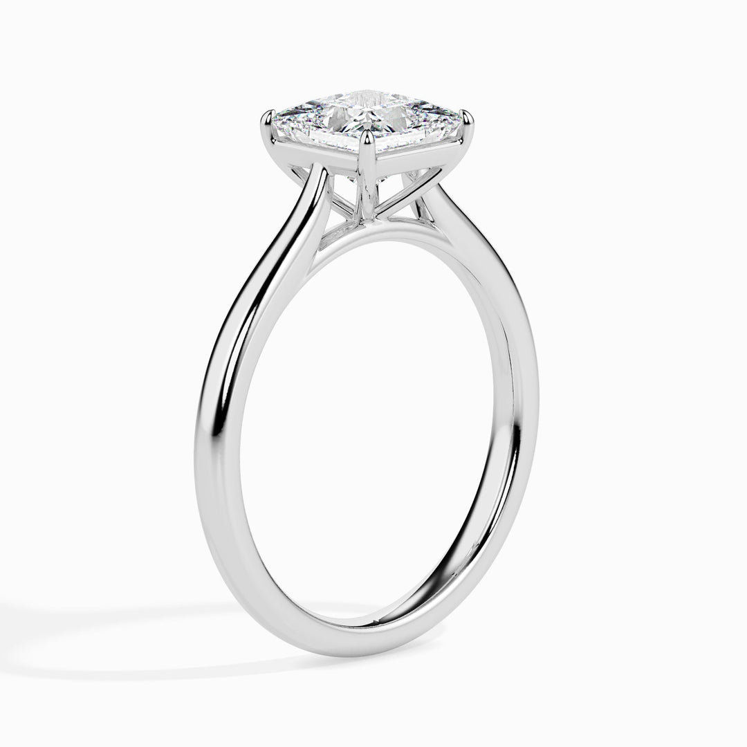 1ct Princess F- VS Lab Grown Diamond Solitaire Engagement Ring