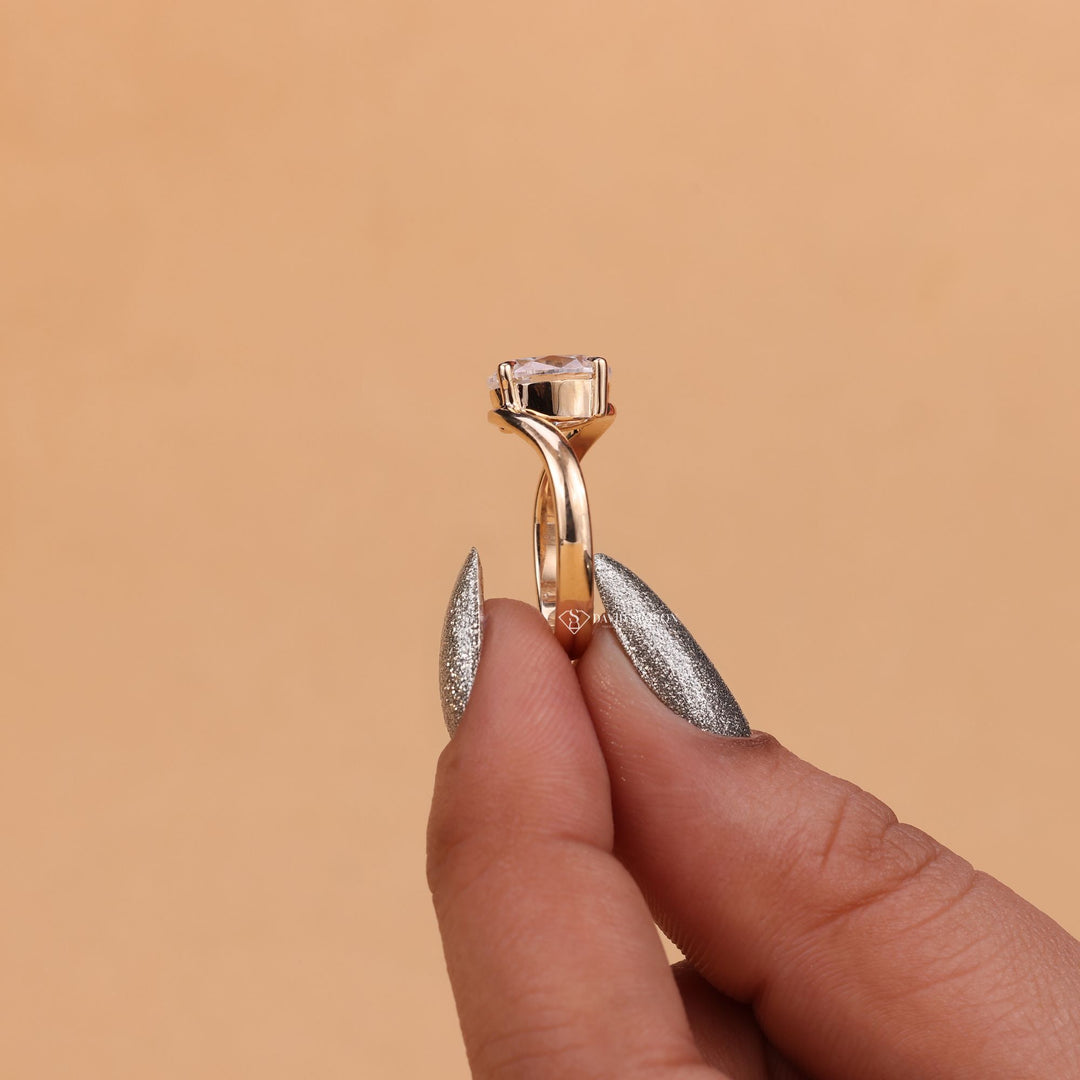 Oval Cut Bypass Ring
2.0CT Moissanite Bypass
3.0CT Oval Solitaire
Moissanite Bypass Band
