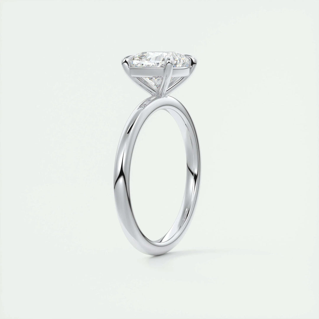 2.15CT Cushion Cut Solitaire Diamond Moissanite Engagement Ring