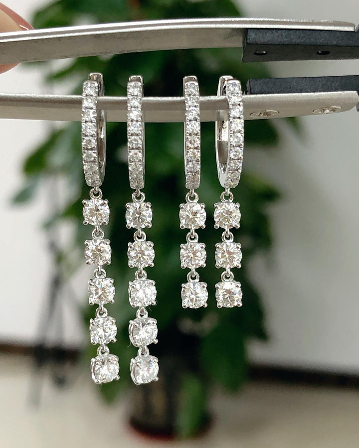 2.50CT Round G-VS Lab Grown Diamond Earrings