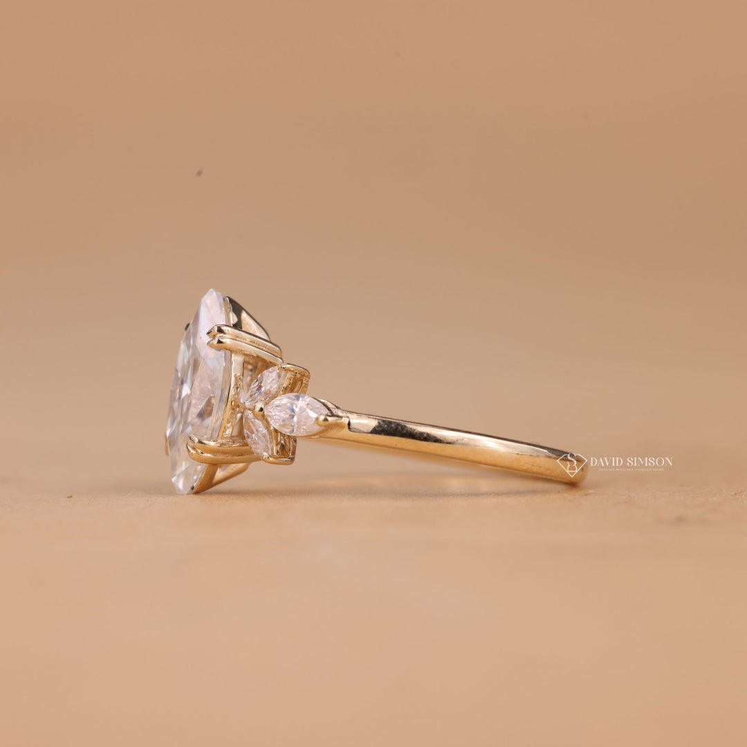 Marquise Diamond Alternative
Multi-Stone Moissanite Ring
1.5 Carat Marquise Ring
2.5 Carat Cluster Ring
Marquise Bridal Jewelry

