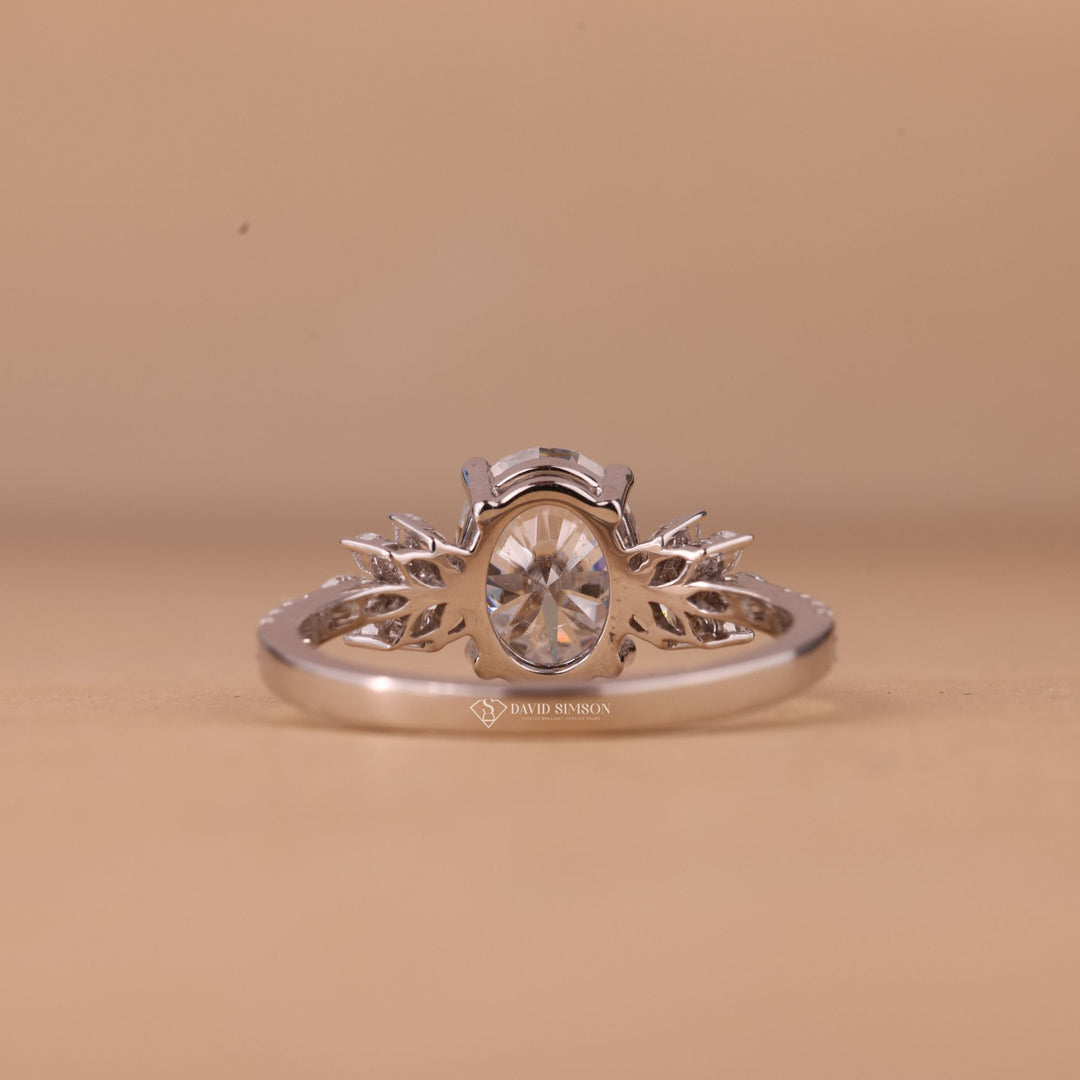 Unique Cluster Setting
1.5 Carat Oval Ring
2.5 Carat Cluster Ring
