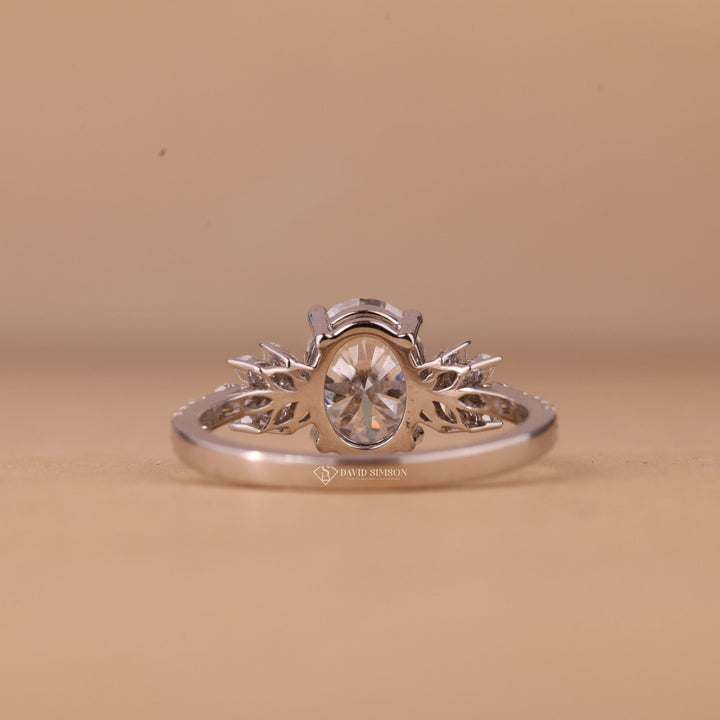 Unique Cluster Setting
1.5 Carat Oval Ring
2.5 Carat Cluster Ring

