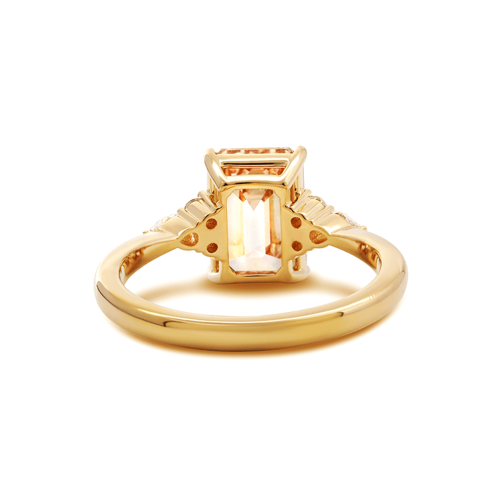 Rare Brown DiamondLuxury Bridal JewelryLab Grown Brown DiamondStep Cut Diamond RingChampagne Emerald CutStatement Bridal Ring