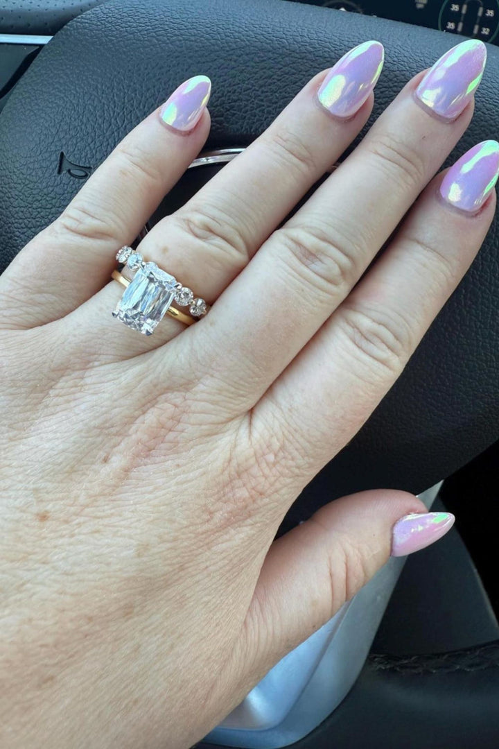 4.0CT Ashoka-Cut Diamond Reese Witherspoon Engagement Ring