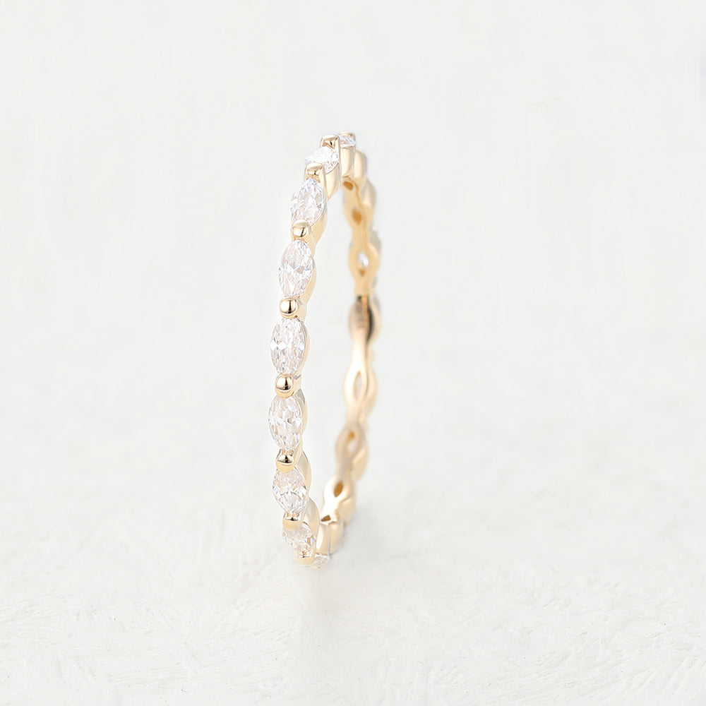 marquise-shaped-moissanite-full-eternity-wedding-band-1