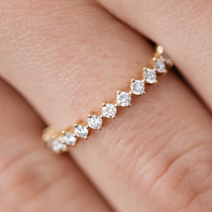 round-shaped-moissanite-half-eternity-wedding-band