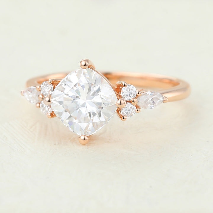 cushion-shaped-moissanite-cluster-engagement-ring