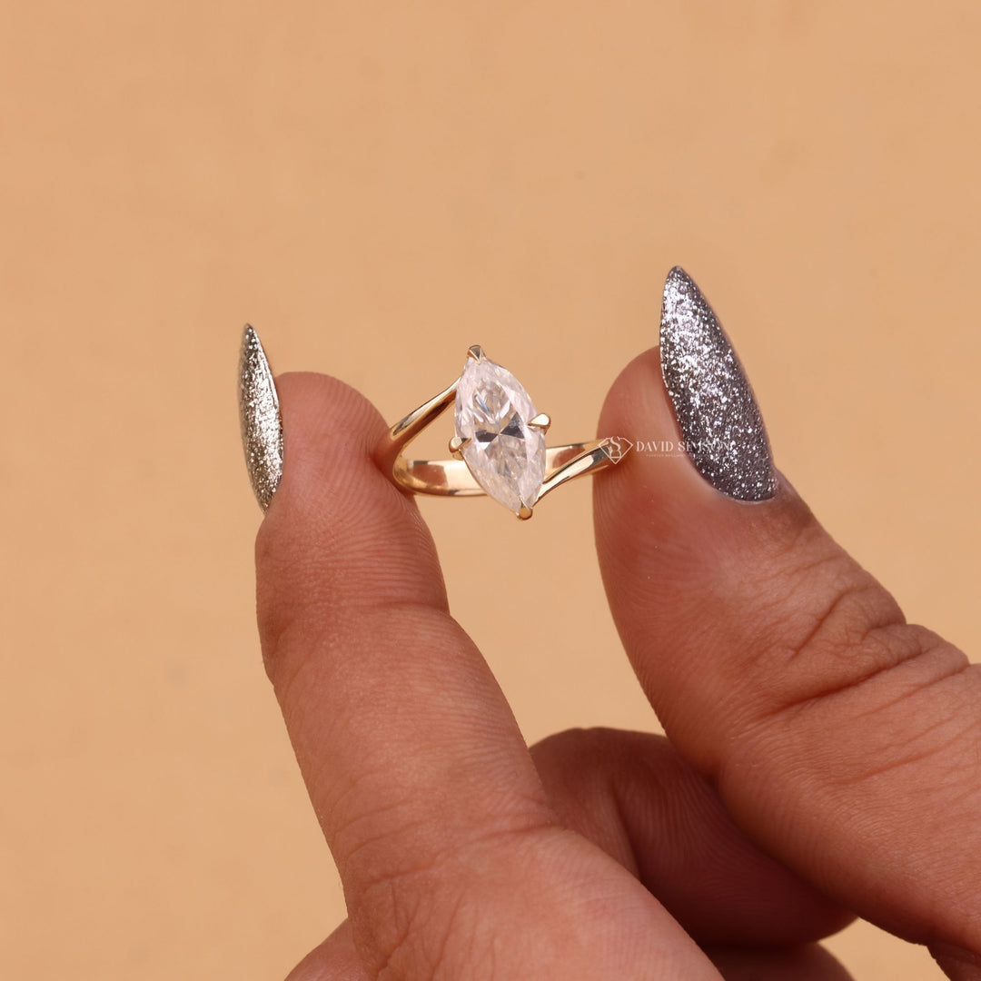 2CT Marquise Moissanite
3CT Marquise Moissanite
Marquise Bypass Ring
Moissanite Bypass Engagement