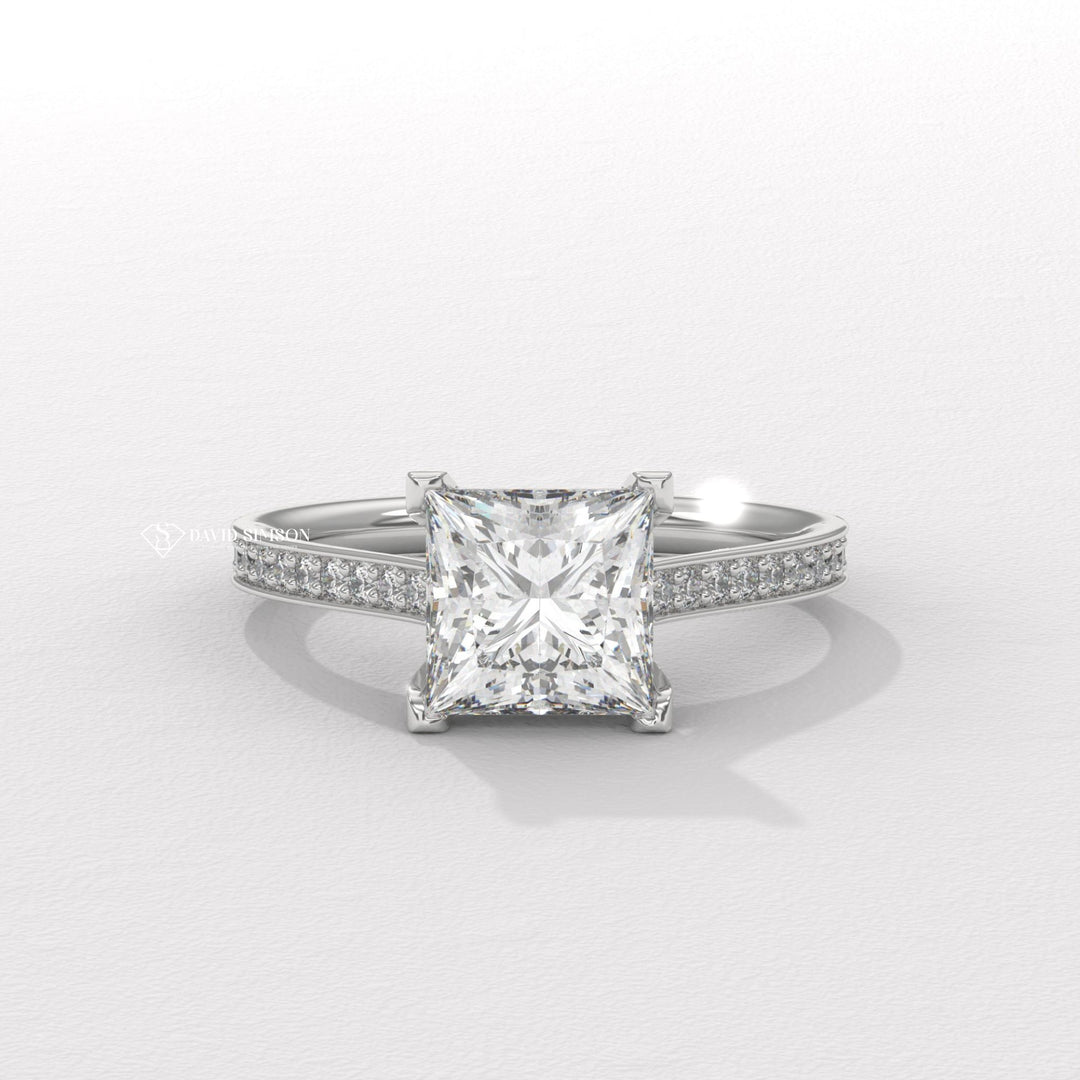 Princess customized engagement ring, Princess made-to-order engagement ring, Princess personalized engagement ring, Princess exclusive engagement ring, P