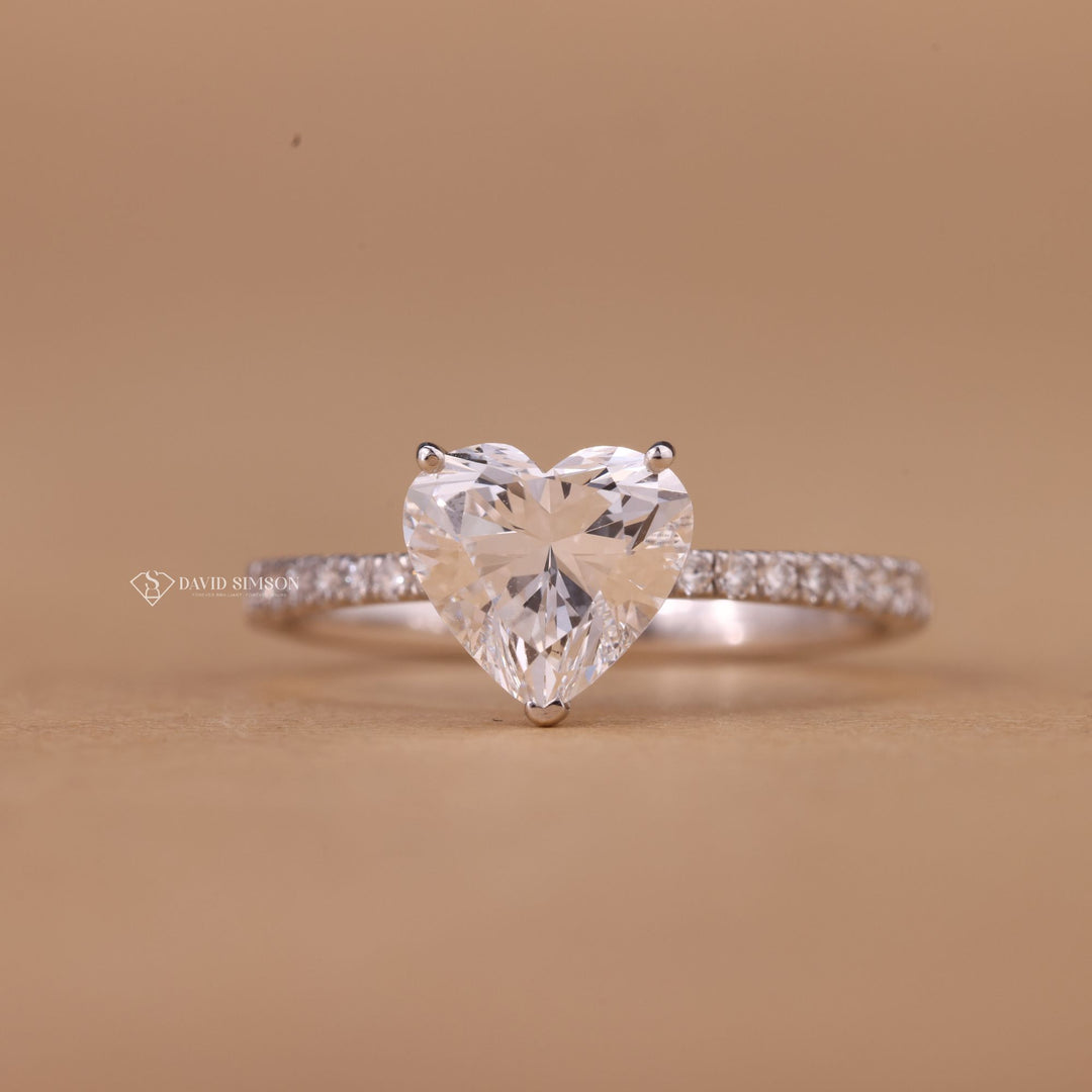 Conflict Free Heart Ring
2 Carat Heart Moissanite
Vintage Heart Moissanite Ring
