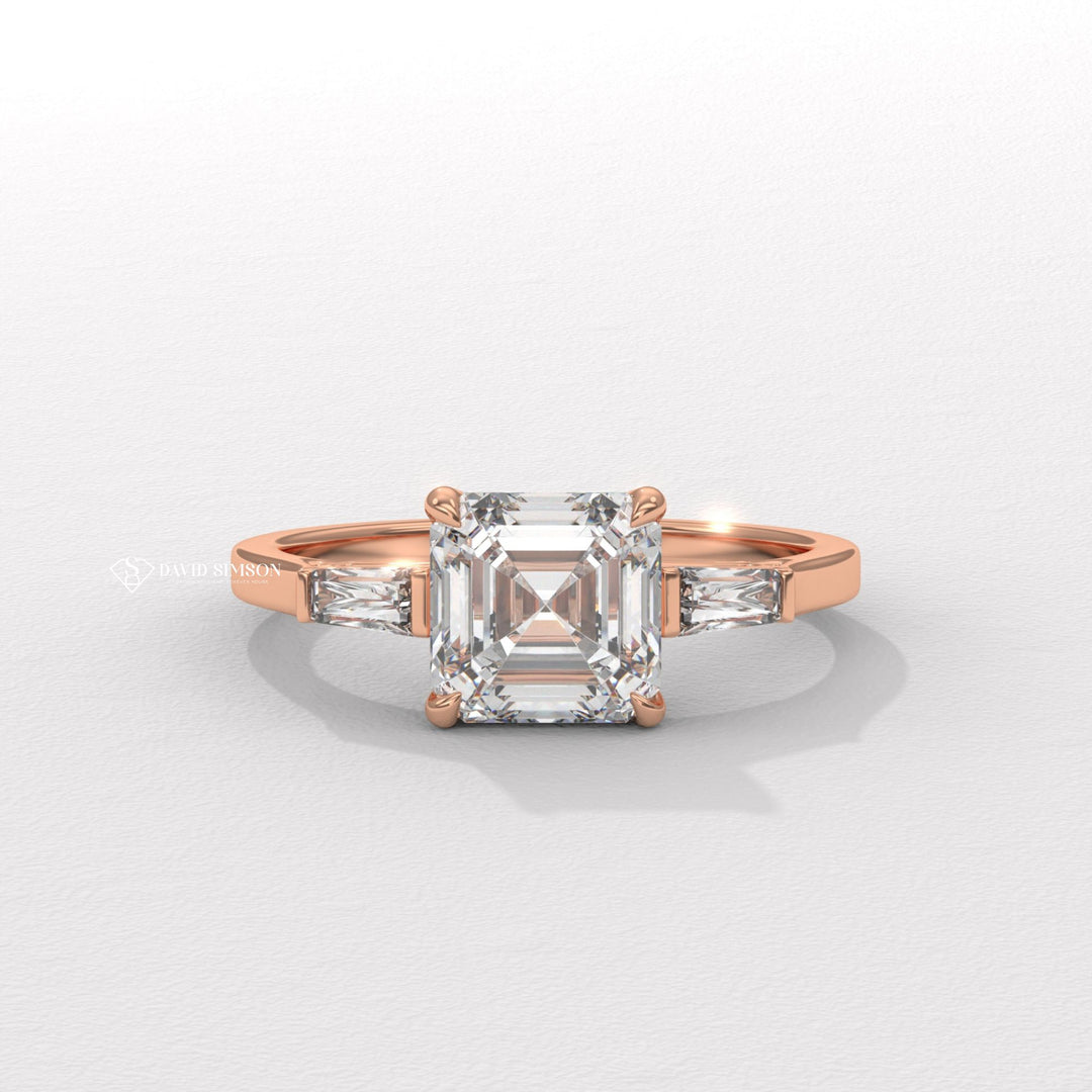 Asscher Cut Ring
2ct Asscher Ring
3ct Asscher Ring
Large Moissanite Ring
