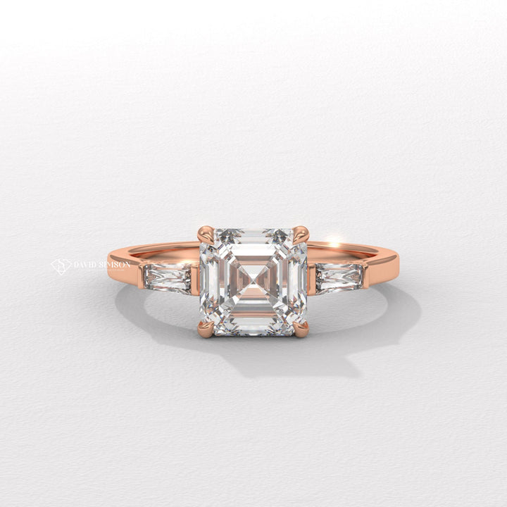Asscher Cut Ring
2ct Asscher Ring
3ct Asscher Ring
Large Moissanite Ring