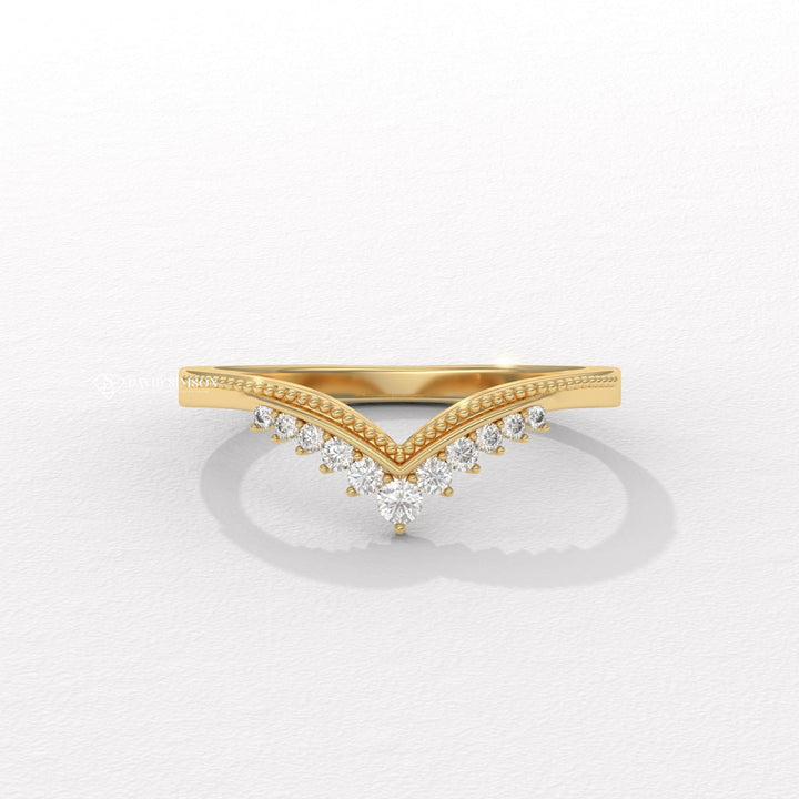 Milgrain Wedding Band
Curved Wedding Band
Vintage Wedding Band