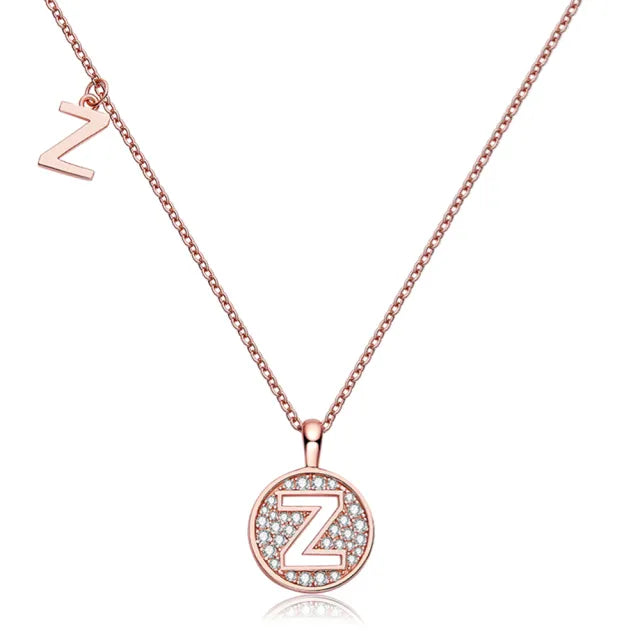 " Z " Letter Moissanite Diamond Necklace for Women