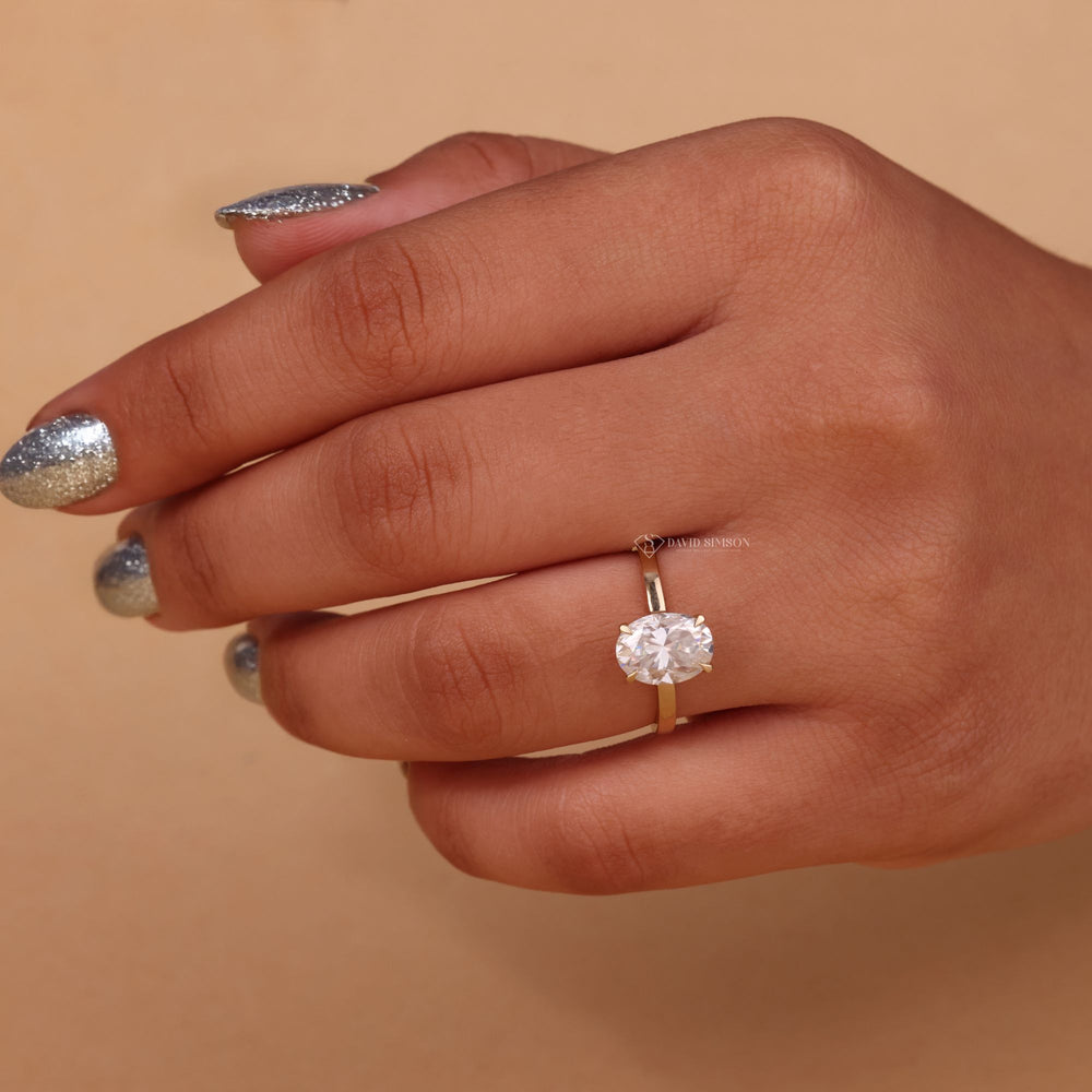 3.0CT Moissanite Solitaire
Oval Cut Engagement Ring
Moissanite Solitaire Ring
2 Carat Oval Moissanite
3 Carat Solitaire Ring
