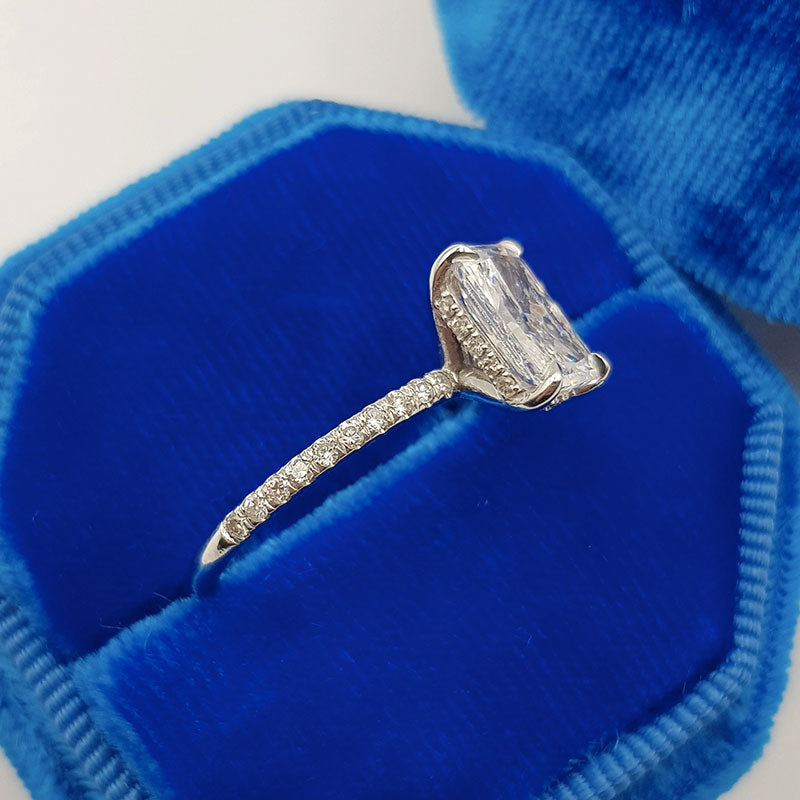 Dainty Engagement Ring VS2, Princess Cut Engagement Diamond Ring, Claw  Prong Gold Engagement Ring, Minimalist Fine Jewelry -  Canada