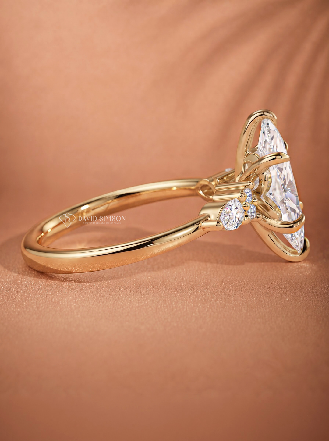 2.0CT to 3.0CT Marquise Lab Grown Diamond Seven Stone Engagement Ring