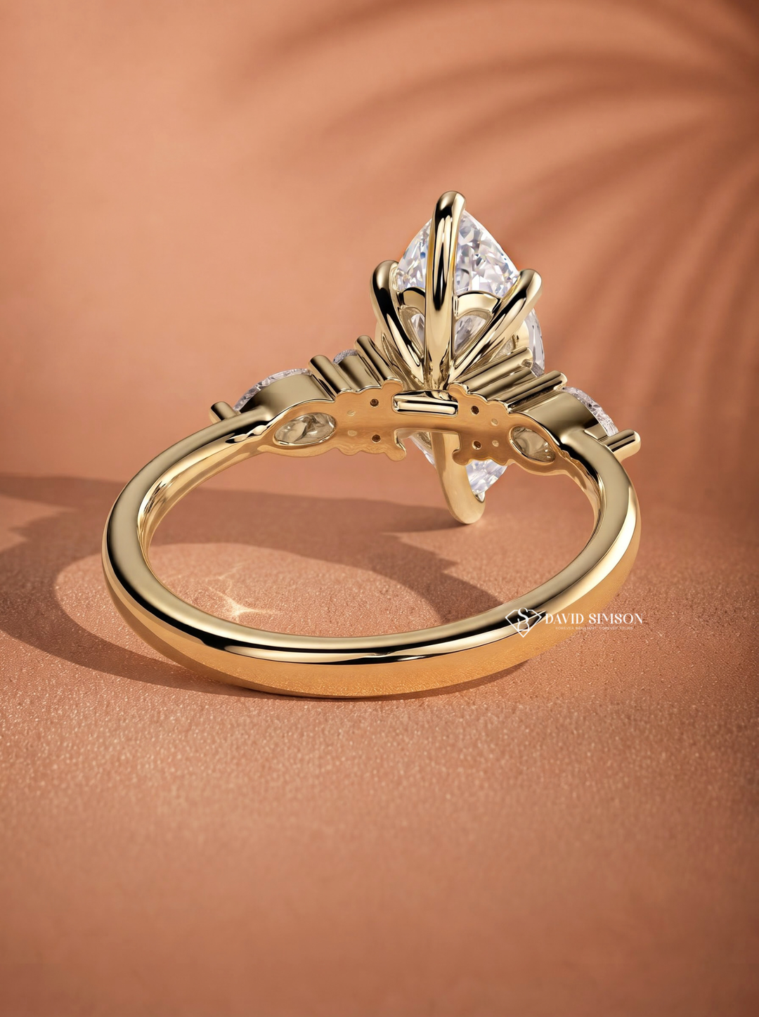 2.0CT to 3.0CT Marquise Lab Grown Diamond Seven Stone Engagement Ring