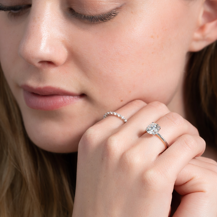 2.0CT Round Cut Diamond Solitaire Gal Gadot Engagement Ring