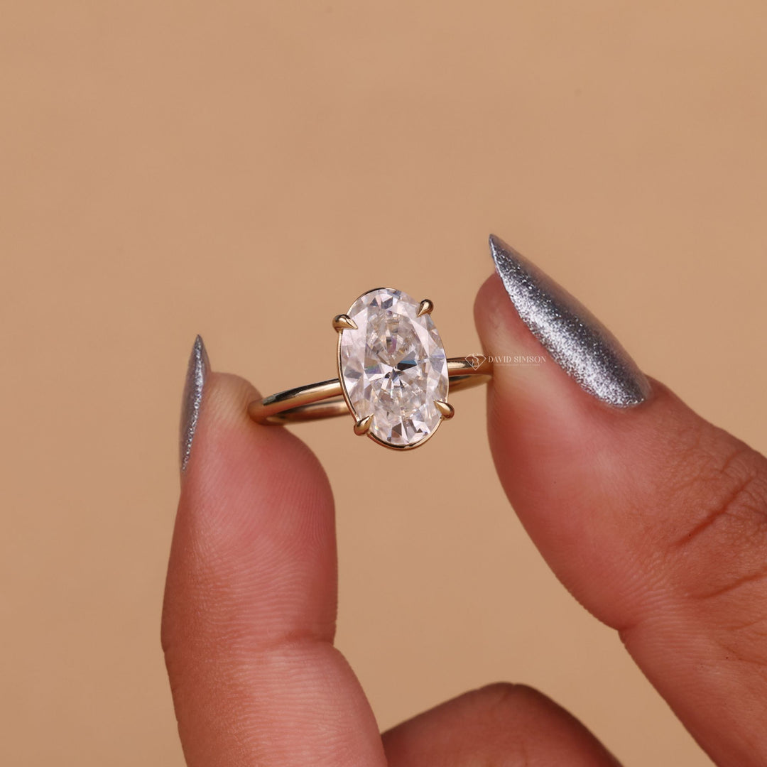 3CT Oval Moissanite Ring
4CT Oval Solitaire Ring
Oval Cut Moissanite Solitaire
