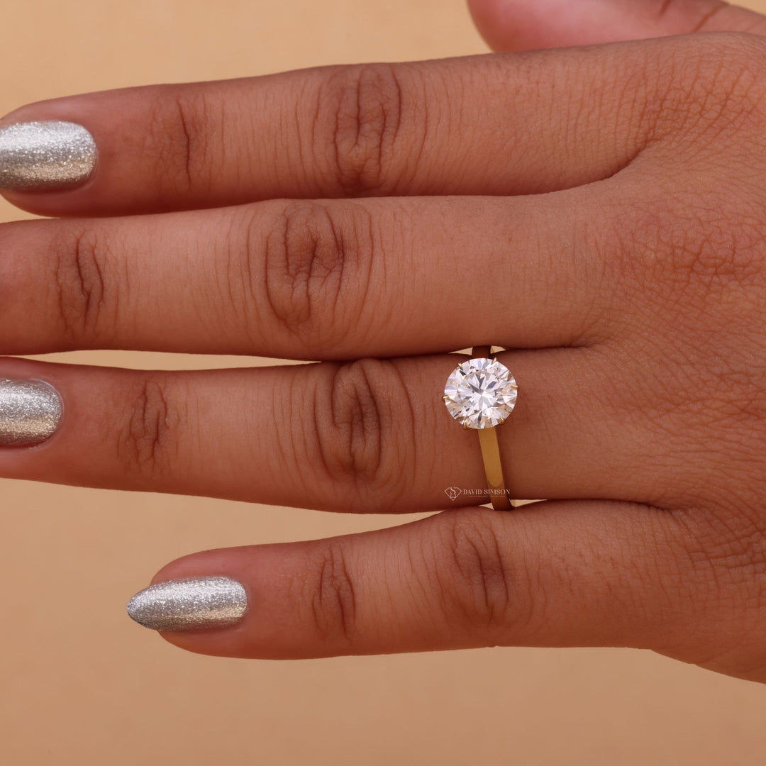 Cathedral Engagement Ring
Round Cut Moissanite Ring
Moissanite Cathedral Ring
2 Carat Round Ring

