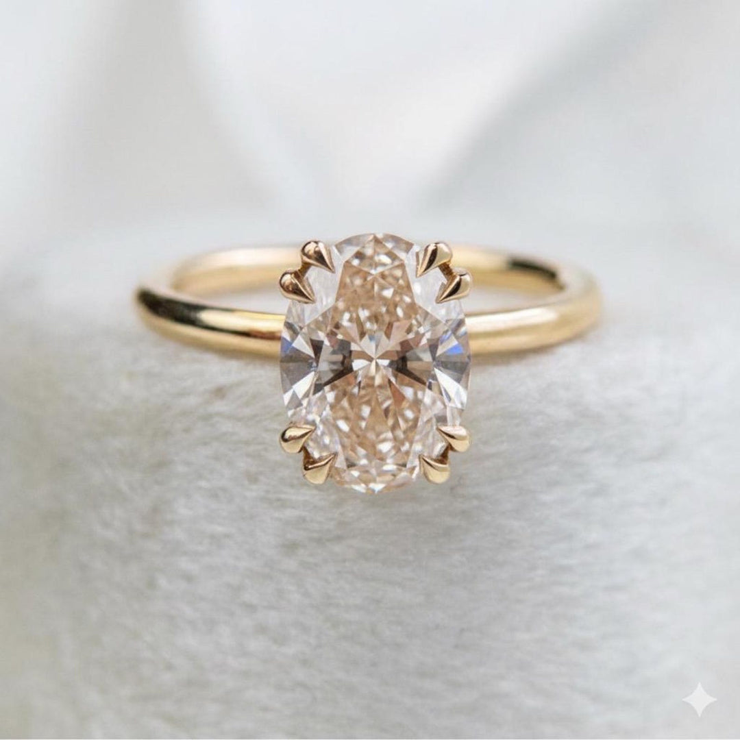 Champagne Oval Ring
2 Carat Champagne Diamond
3 Carat Oval Solitaire
Champagne Moissanite
Cognac Diamond Alternative
