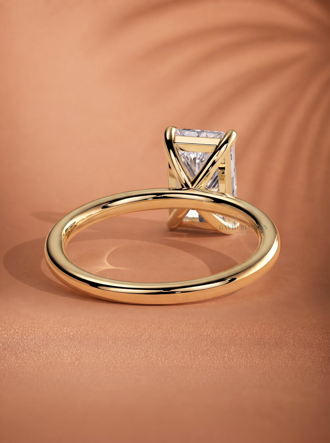 2.0CT-3.0CT Radiant Lab Grown Diamond Solitaire Engagement Ring