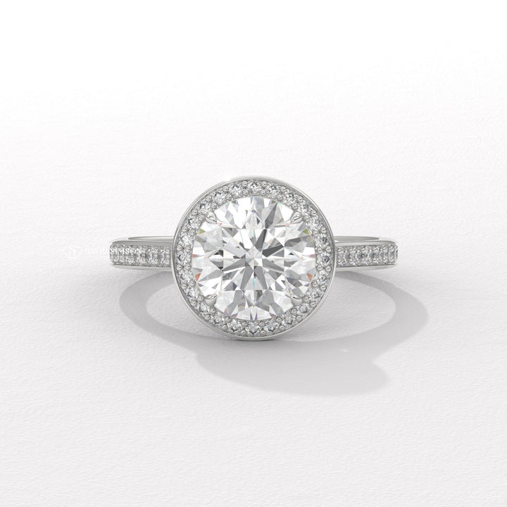 Round trendy engagement ring, Round fashionable engagement ring, Round ethical engagement ring, Round sustainable engagement ring, Round conflict-free engagement ring, Round lab-grown engagement ring