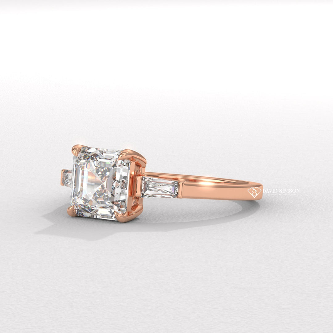 Asscher Cut Ring
2ct Asscher Ring
3ct Asscher Ring
Large Moissanite Ring