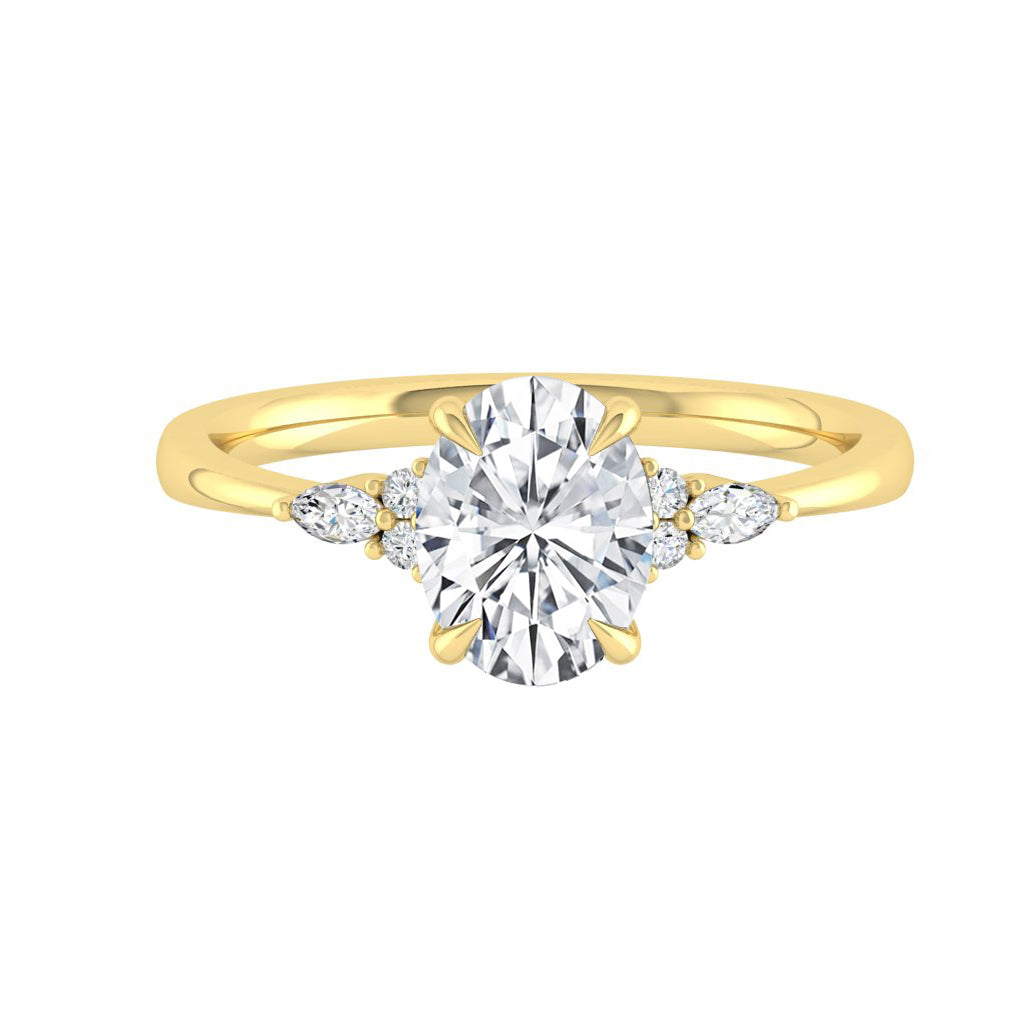 oval-cut-cluster-moissanite-engagement-ring