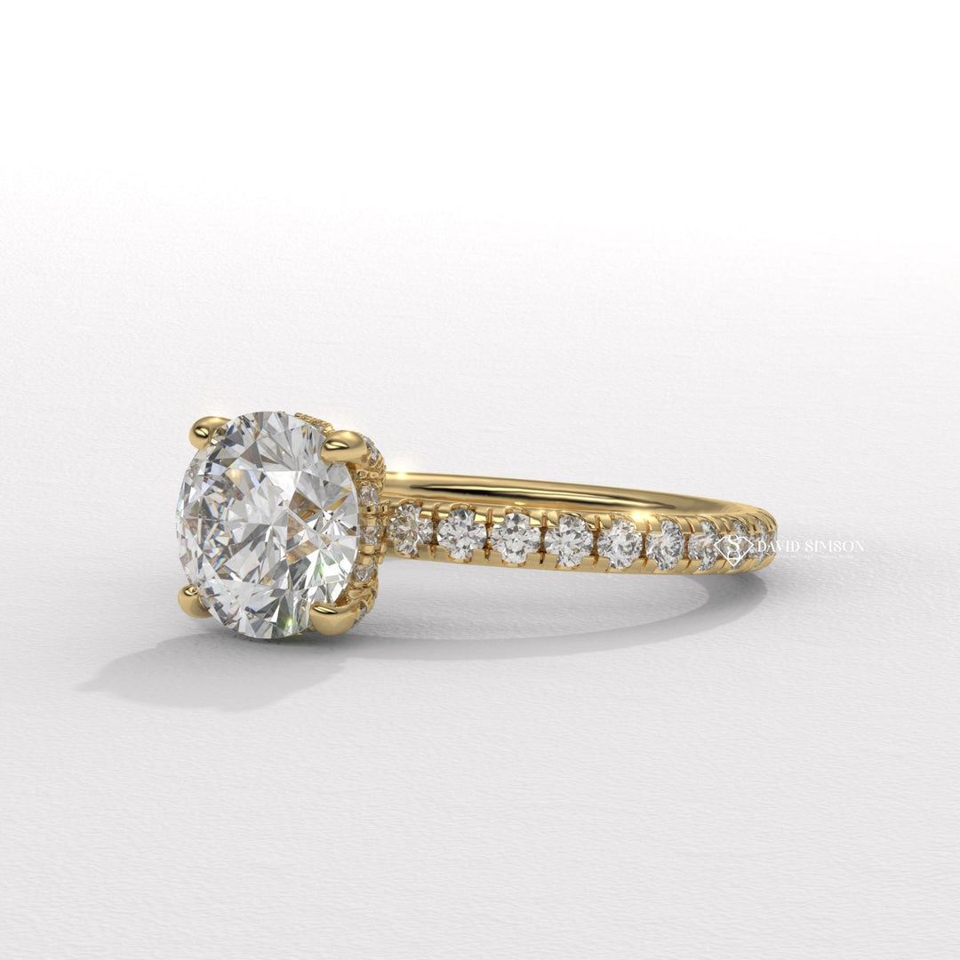 Round good cut diamond engagement ring, Round top-rated diamond engagement ring, Round online diamond engagement ring, Round local diamond engagement ring, 