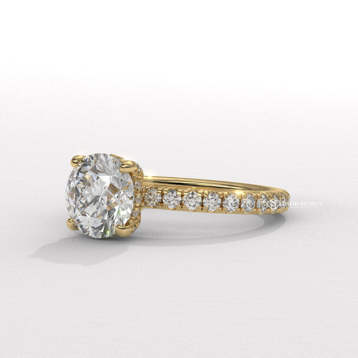 Round good cut diamond engagement ring, Round top-rated diamond engagement ring, Round online diamond engagement ring, Round local diamond engagement ring, 