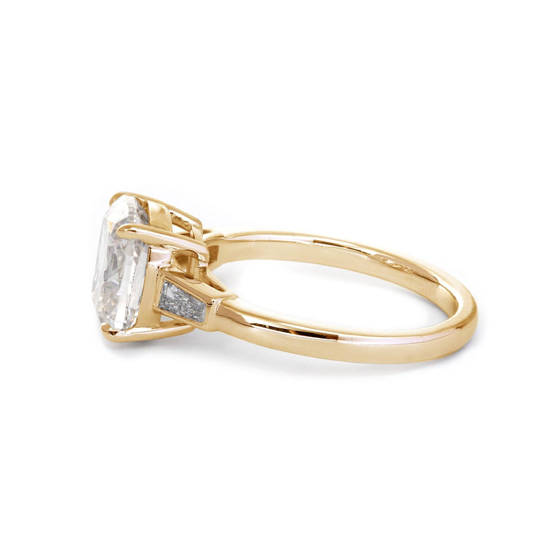 3.5ct Old Mine Cushion Engagement RingLarge Old Mine Cut Diamond PriceVintage Cushion Cut Three Stone Ring
