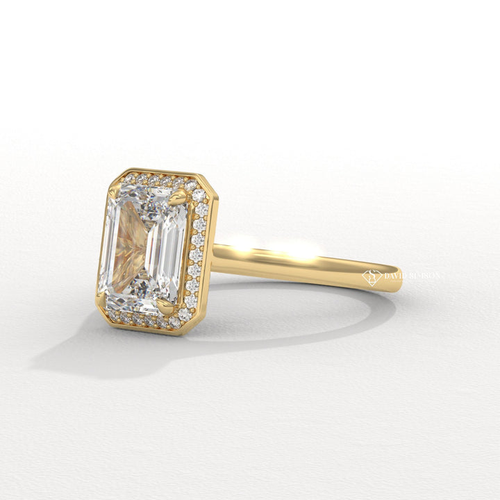 Customized engagement ring, Made-to-order engagement ring, Personalized engagement ring, Exclusive engagement ring, Engraved engagement ring, Halo diamond engagement ring, 