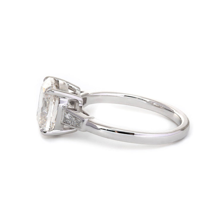 IGI Certified Old Mine Diamond Ring3ct Antique Cushion Diamond TrilogyThree Stone Old Mine Cut SettingCustom Old Mine Cushion Engagement Ring