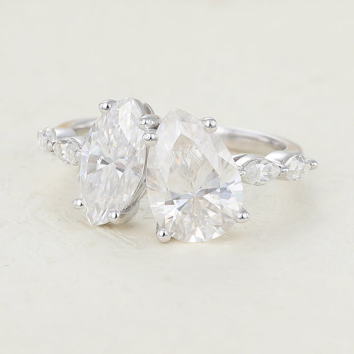 marquise-1-93-ct-pear-shaped-moissanite-two-stone-engagement-ring