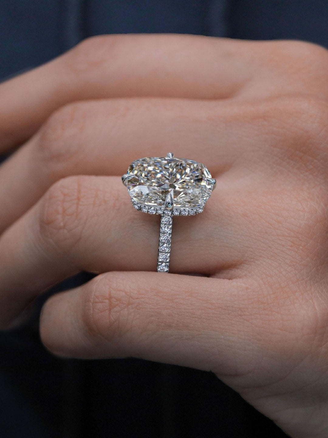 11.0CT Cushion Cut Hidden Halo Diamond Kim Kardashian Engagement Ring DAVID SIMSON 11.0CT Cushion Cut Hidden Halo Diamond Kim Kardashian Engagement Ring DAVID SIMSON