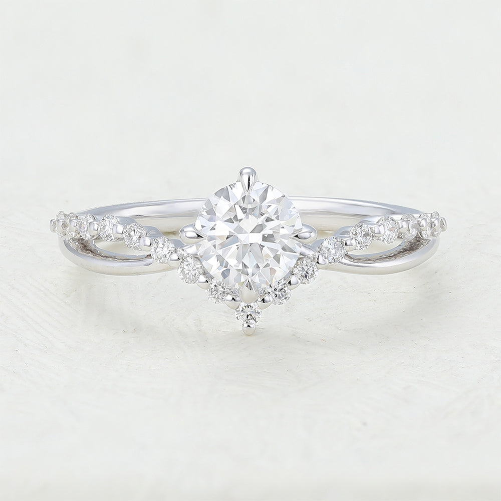 round-shaped-moissanite-cluster-engagement-ring-5