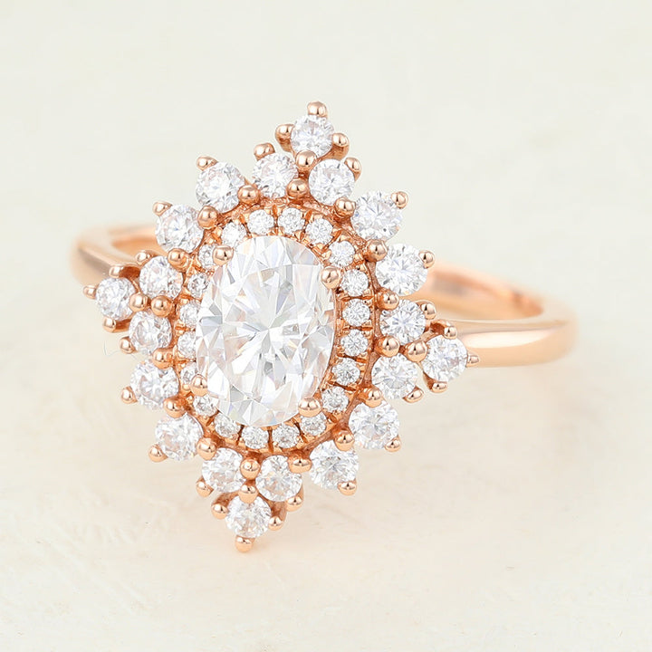 oval-shaped-moissanite-cluster-halo-engagement-ring